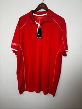 Nike Men’s Budweiser Red Golf Shirt XL New